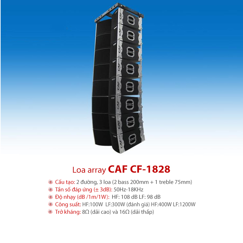Loa CAF Array CF 1828 chất lượng chính hãng-giá hấp dẫn