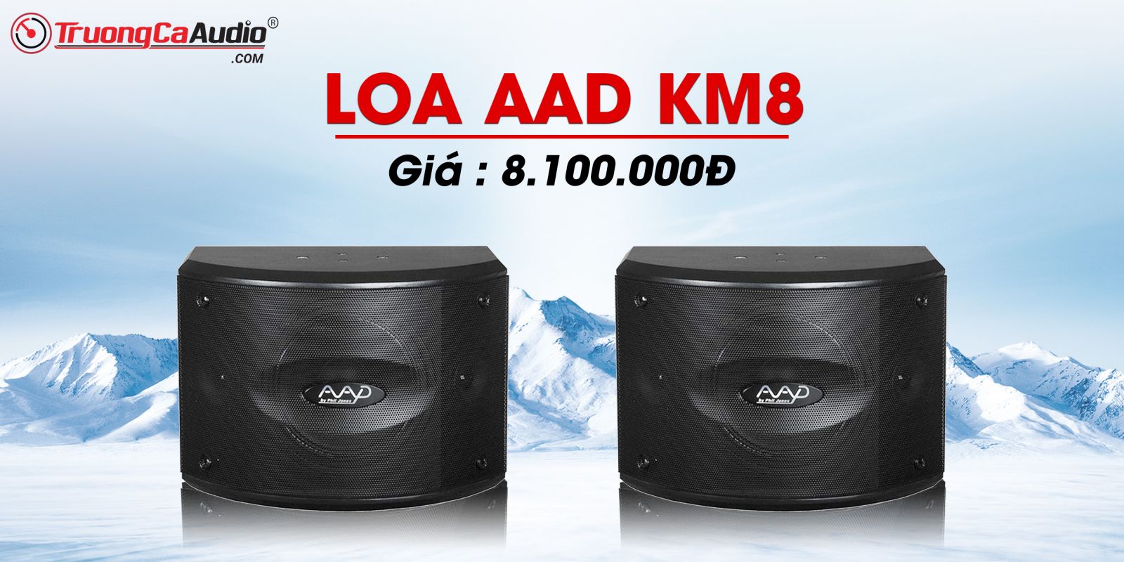 Loa AAD KM8 là dòng loa karaoke chuyên nghiệp cao cấp chuyên dùng cho dàn karaoke gì đình 