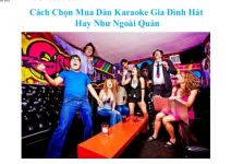 Gợi ý cách chọn mua dàn karaoke cho gia đình của bạn