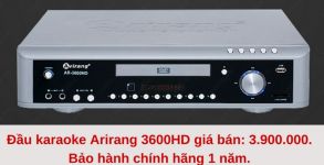 Đầu  karaoke arirang 5 số giá bao nhiêu, ở đâu bán rẻ nhất?