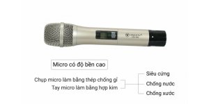 Micro karaoke USS-900 VinaKTV chất lượng, độ bền cao