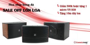 Hòa nhịp bóng đá, sale off lớn loa karaoke