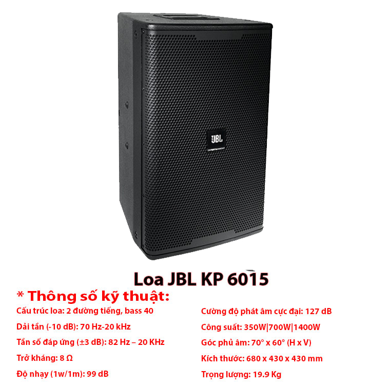 Loa karaoke JBL KP6015 chất lượng cực đỉnh