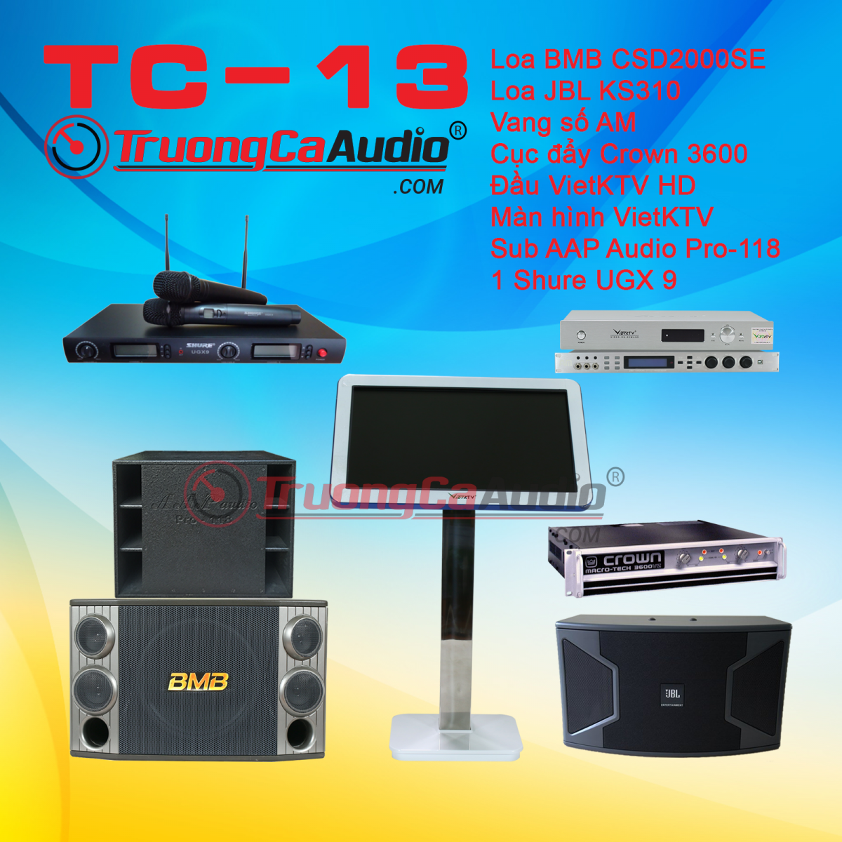 Dàn karaoke kinh doanh TC-13