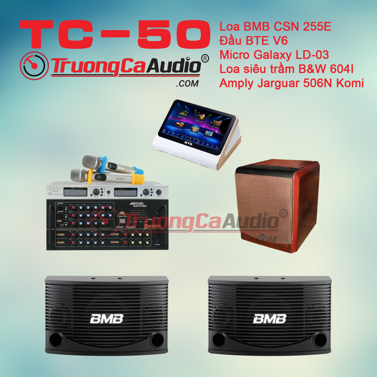 dàn karaoke kinh doanh TC 50 chuyên nghiệp