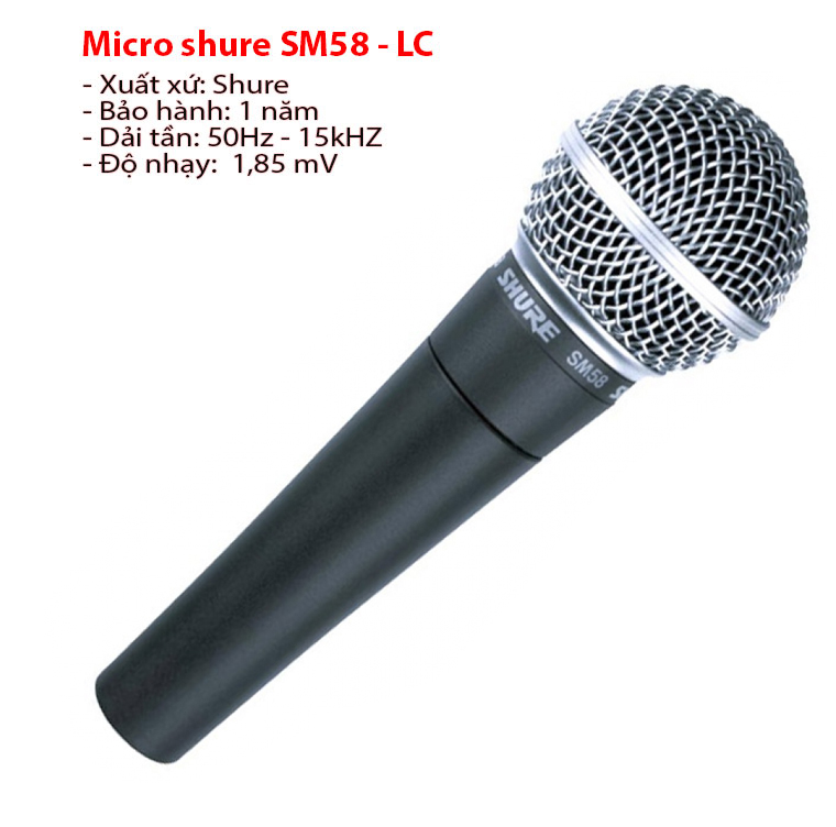 Micro Shure SM58 LC chất âm cực hay