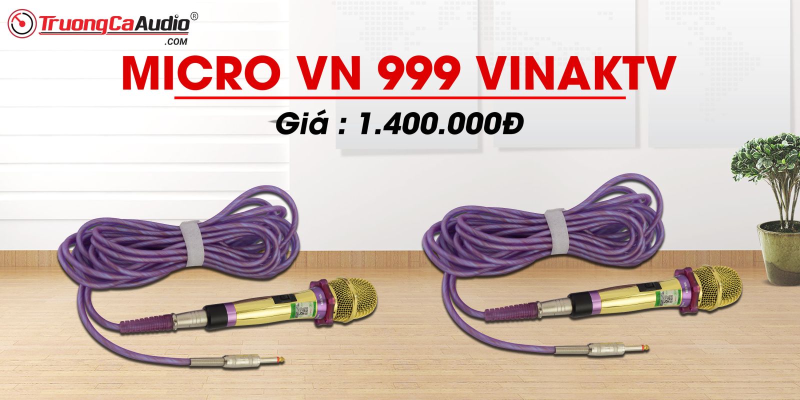 Micro có dây VN999 VinaKTV
