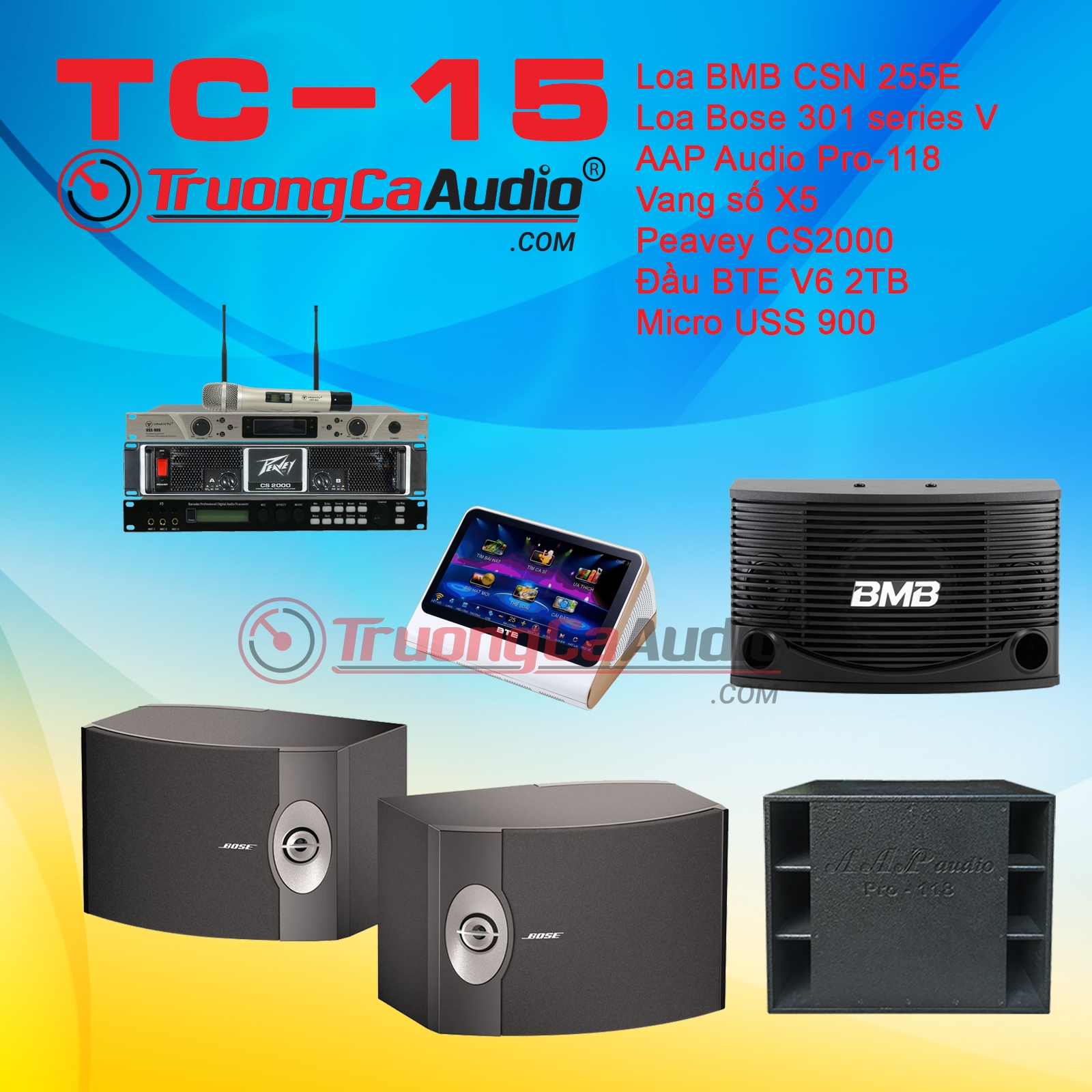 Dàn karaoke kinh doanh TC- 15